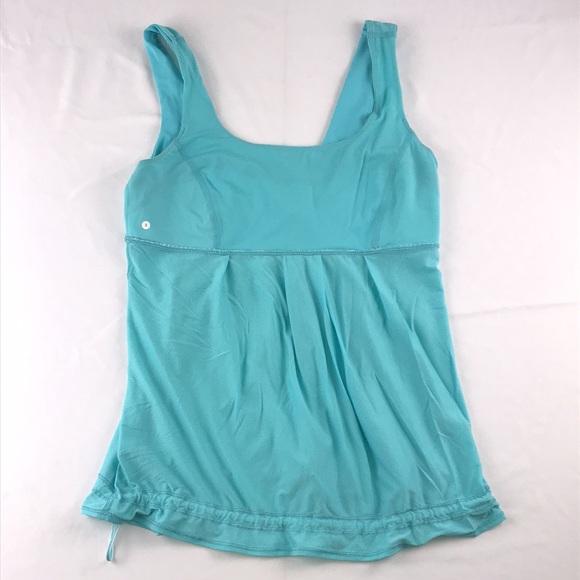 Lululemon Elevate Tank Top Angle Blue Sz:8 - Picture 3 of 10